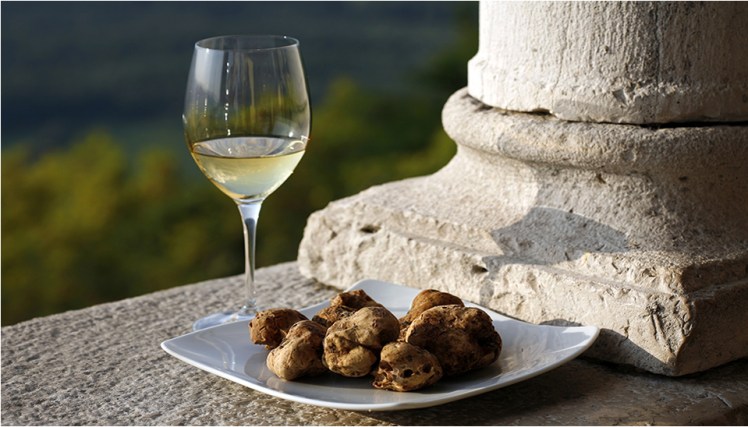 Truffles and wine
